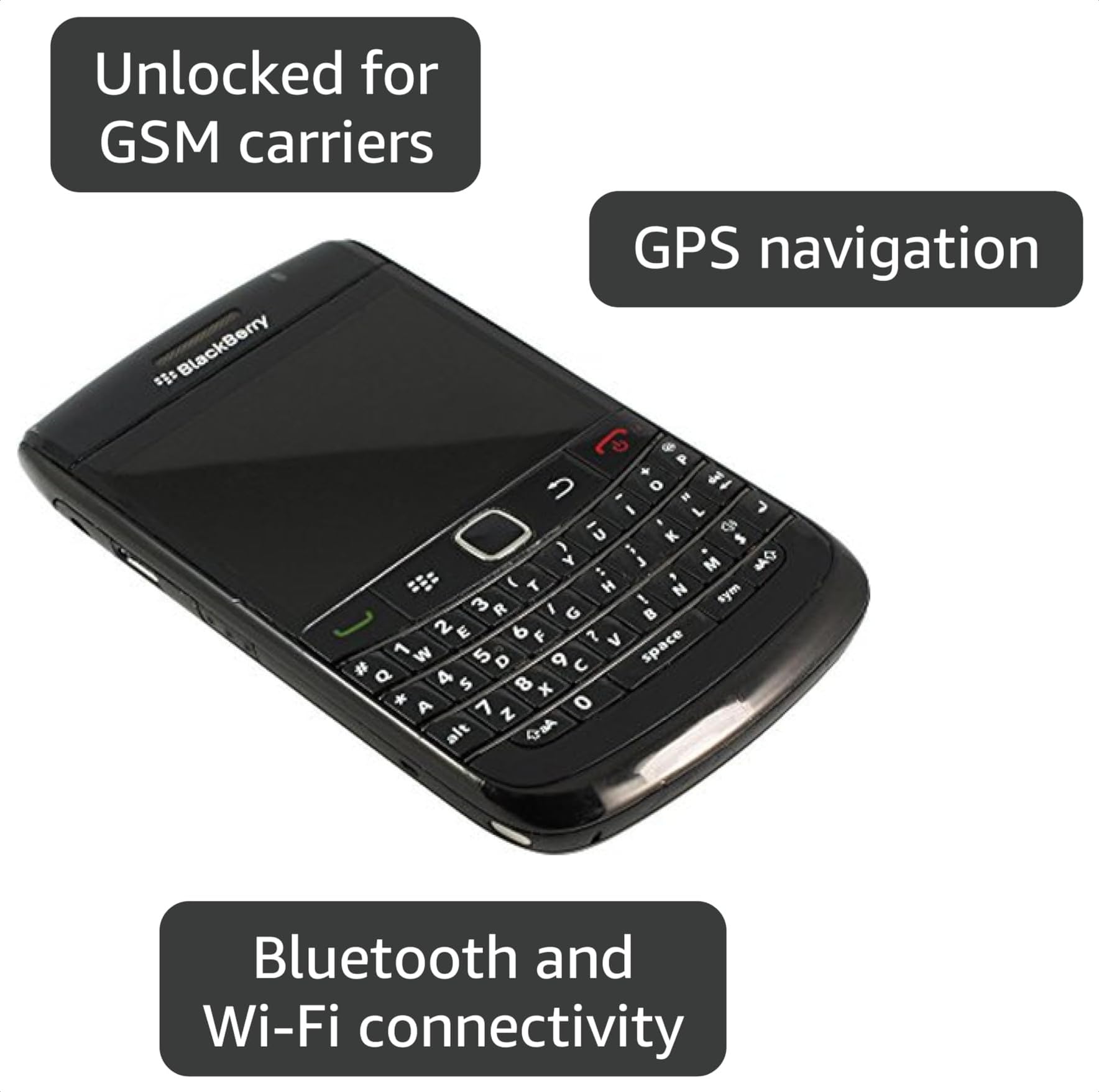 Amazon.com: BlackBerry Bold 9780 Unlocked Cell Phone with Full